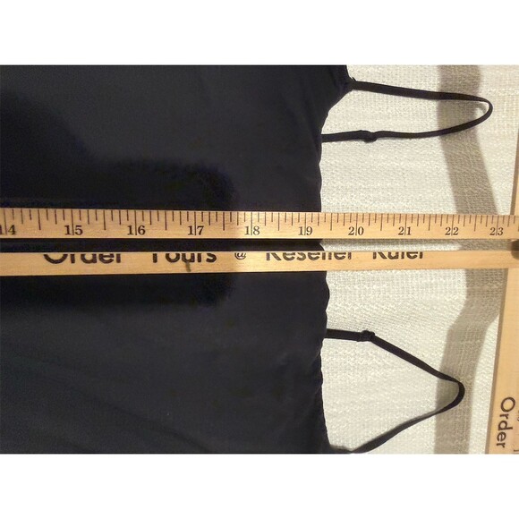 SKIMS Bodysuit Womens XL Black Cami Spaghetti Strap Square Neck Snap - Picture 5 of 8